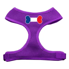Bone Flag France Screen Print Soft Mesh Harness Purple Medium