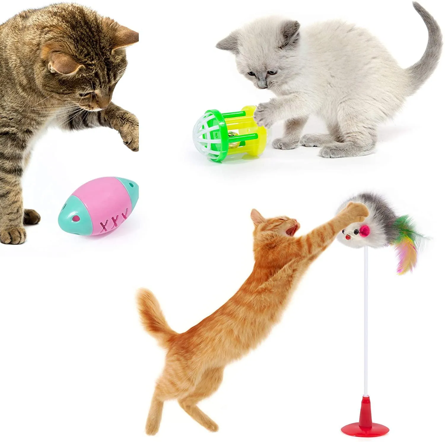 Cat Toys Kitten Toys 34pcs