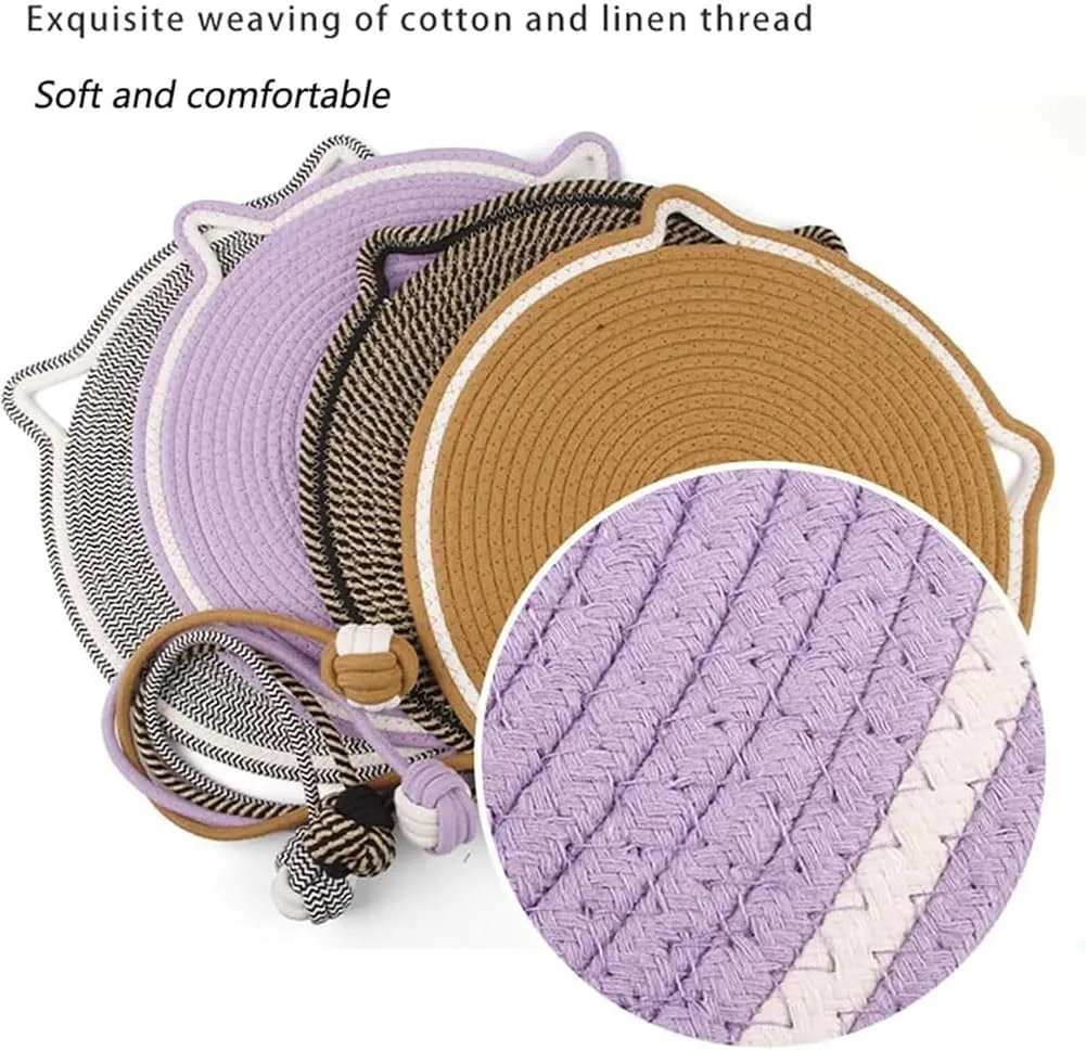 CeleryPets Dual Scratching Pad, Scratching Pads for Indoor Cats, Cat Toys Scratching cat Toy, French Fries Bed, 17/20 Dual Scratching Pad for Cats with Cat Toy (17in,Brown)