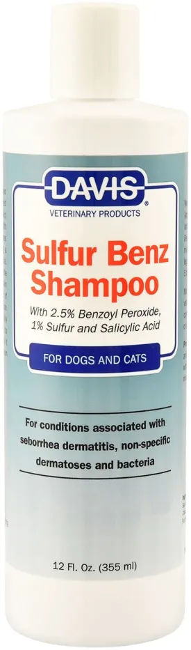 Davis Sulfur Benz (Benzoyl Peroxide) Shampoo