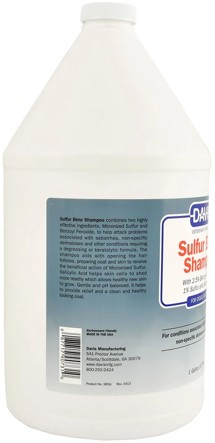 Davis Sulfur Benz (Benzoyl Peroxide) Shampoo