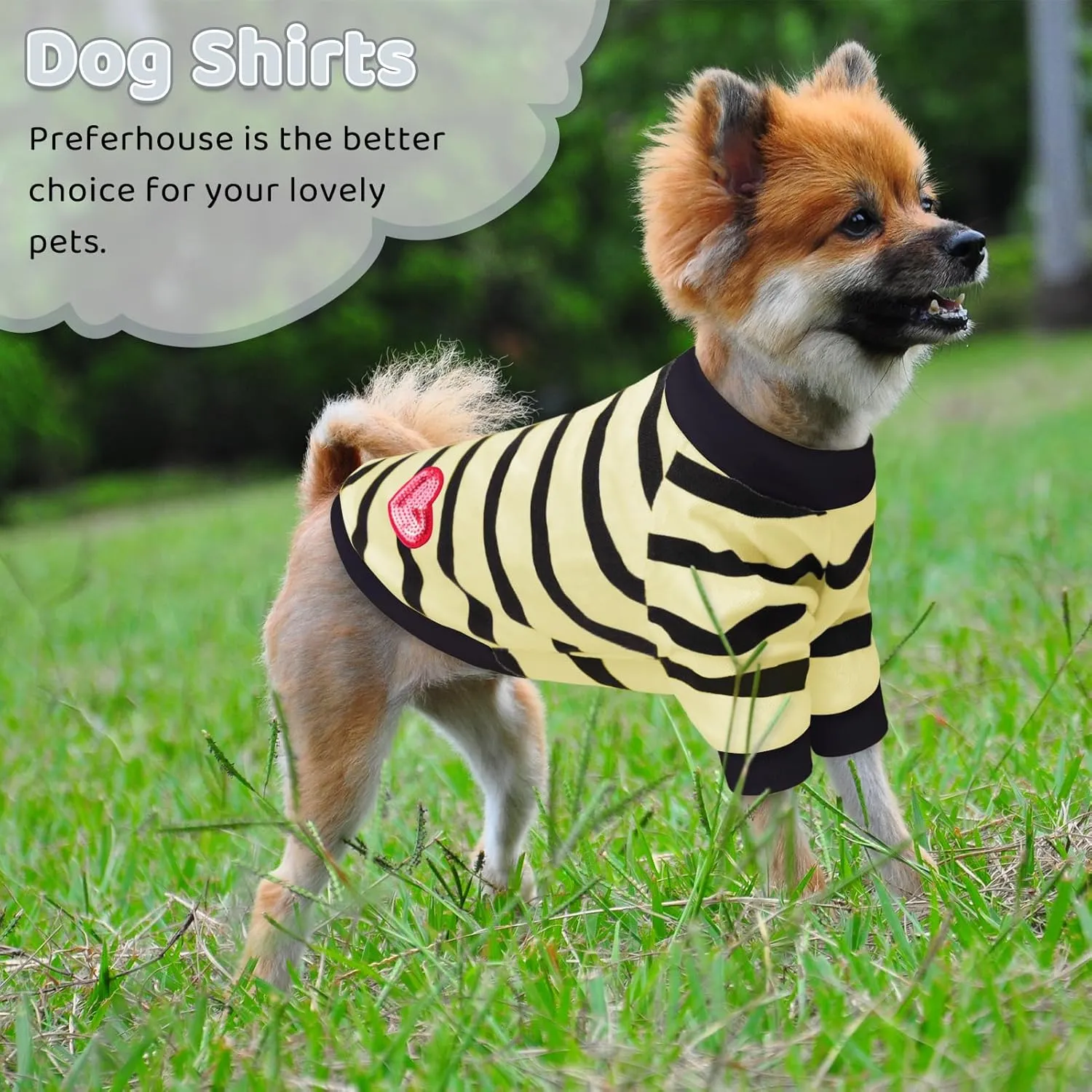 Dog Shirts for Large Dogs Cats, Dog Striped T-Shirts Dog Vest Pet Apparel Tee Shirts Spring Summer Suitable for Small and Medium Large Pets French Bulldog Bichon, Beige XL
