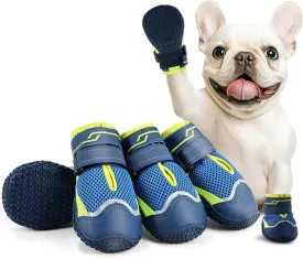 Dog Shoes for Small Dogs, Anti-Slip Dog Boots for Winter Snow, Hot Pavement, Dog Booties & Paw Protectors for Hardwood Floors Size 0