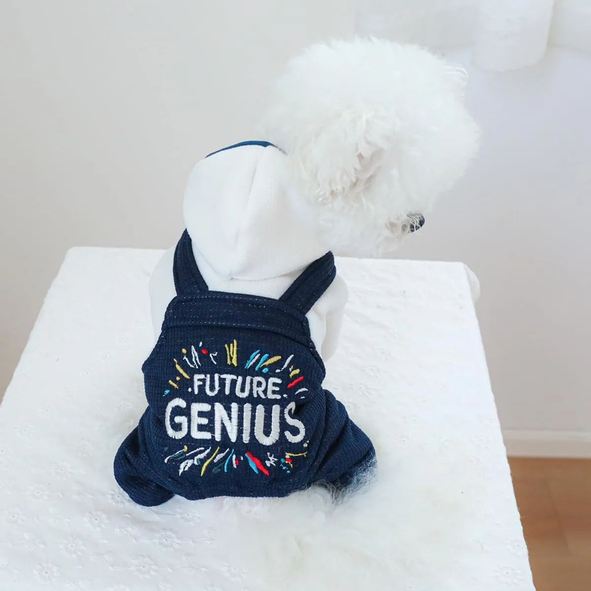 Dog Winter Jumpsuit Puppy Stylish Hood Four-Legged Clothes Small Dog Fleece Lined Coats Cozy Warm Pajamas Hoodies Dog Cute One Piece Outfits Chihuahua Clothes Christmas Holiday Birthday Dog Coats