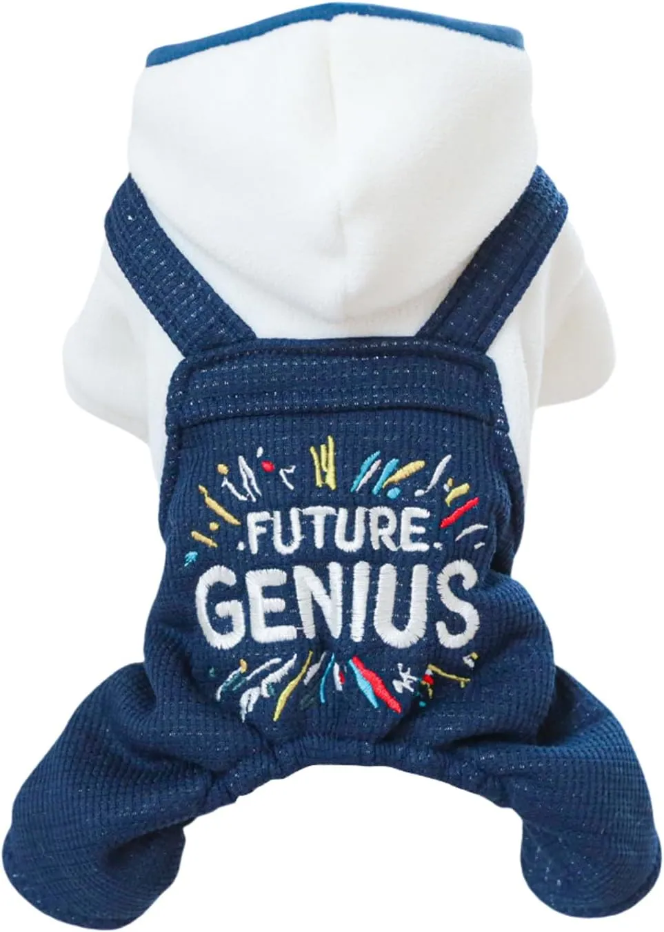 Dog Winter Jumpsuit Puppy Stylish Hood Four-Legged Clothes Small Dog Fleece Lined Coats Cozy Warm Pajamas Hoodies Dog Cute One Piece Outfits Chihuahua Clothes Christmas Holiday Birthday Dog Coats