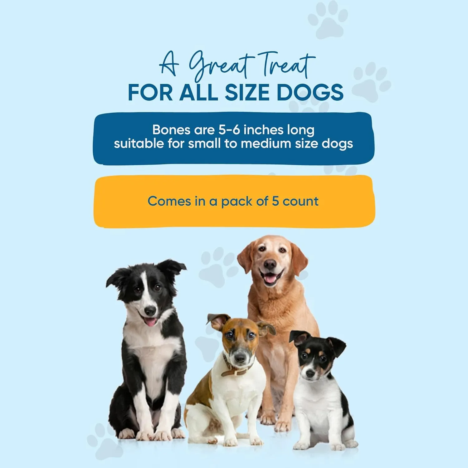Dried Sheep Legs with Hooves for Dogs (5 Count) , Tough Dog Treats for Aggressive Chewers, Long-Lasting Dog Bones Ideal for Dogs