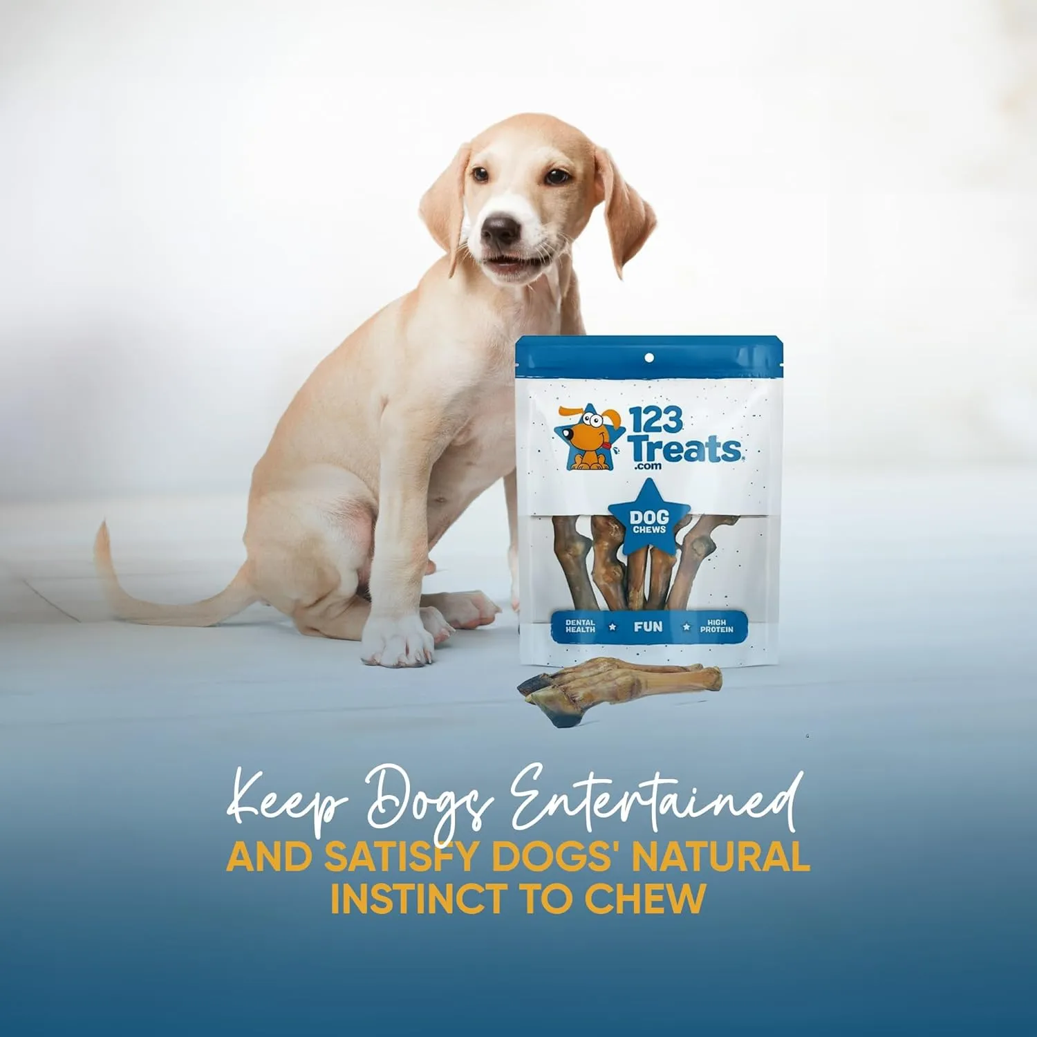 Dried Sheep Legs with Hooves for Dogs (5 Count) , Tough Dog Treats for Aggressive Chewers, Long-Lasting Dog Bones Ideal for Dogs