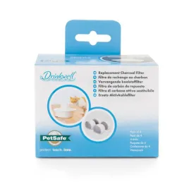Drinkwell Replacement Charcoal Filters - 4 Pack