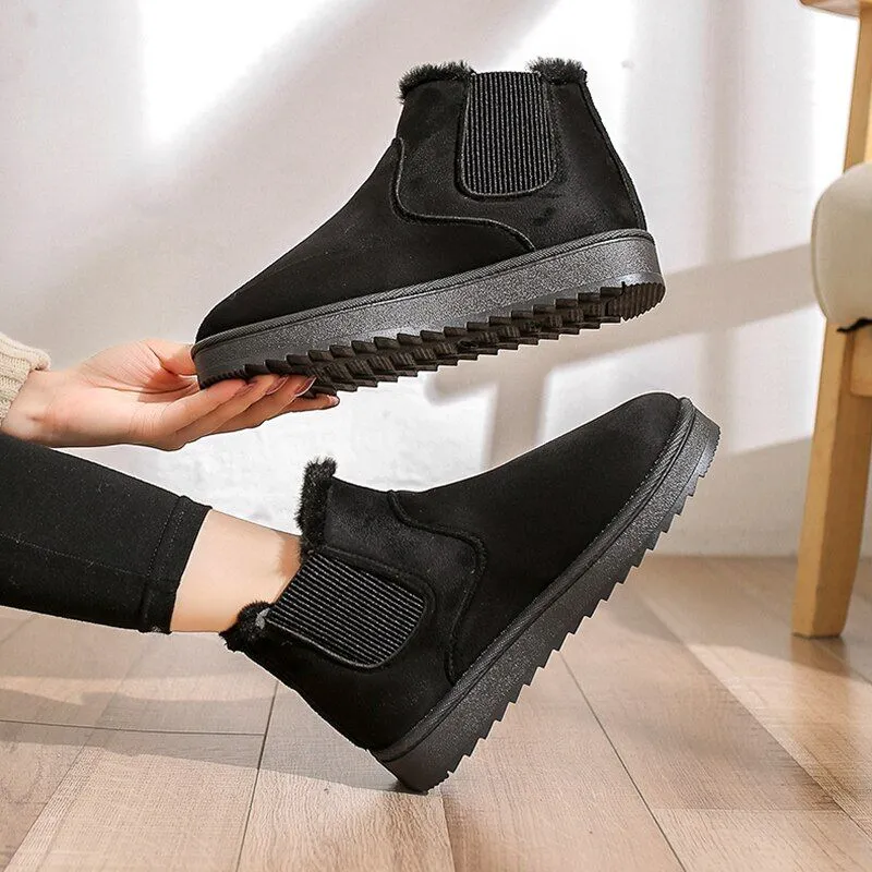 Dyavor Women Modern Orthopedic Plush Boots