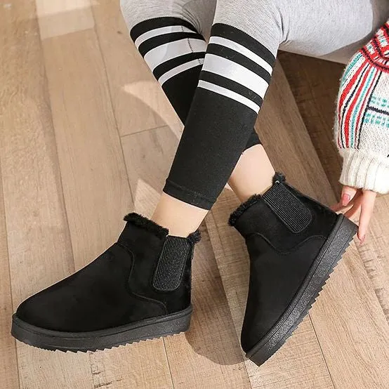 Dyavor Women Modern Orthopedic Plush Boots