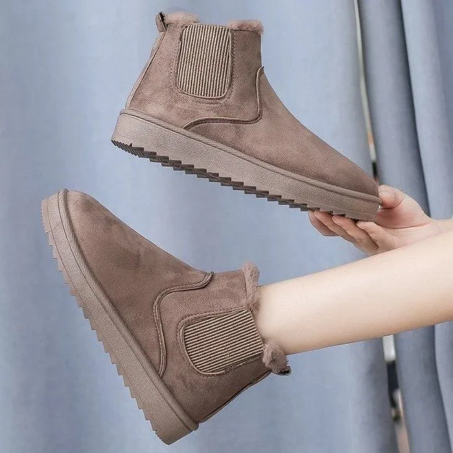 Dyavor Women Modern Orthopedic Plush Boots