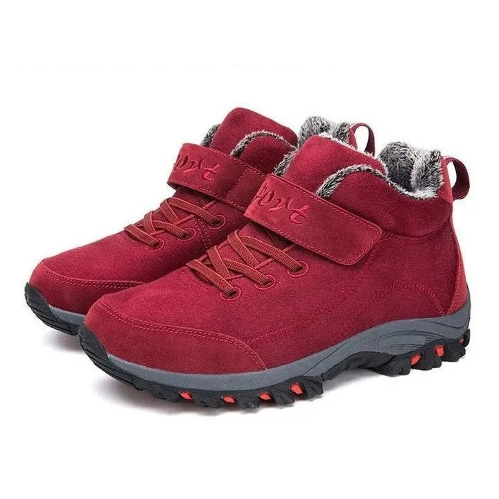 Dyavor Women Orthopedic Ankle Leather Snow Boots