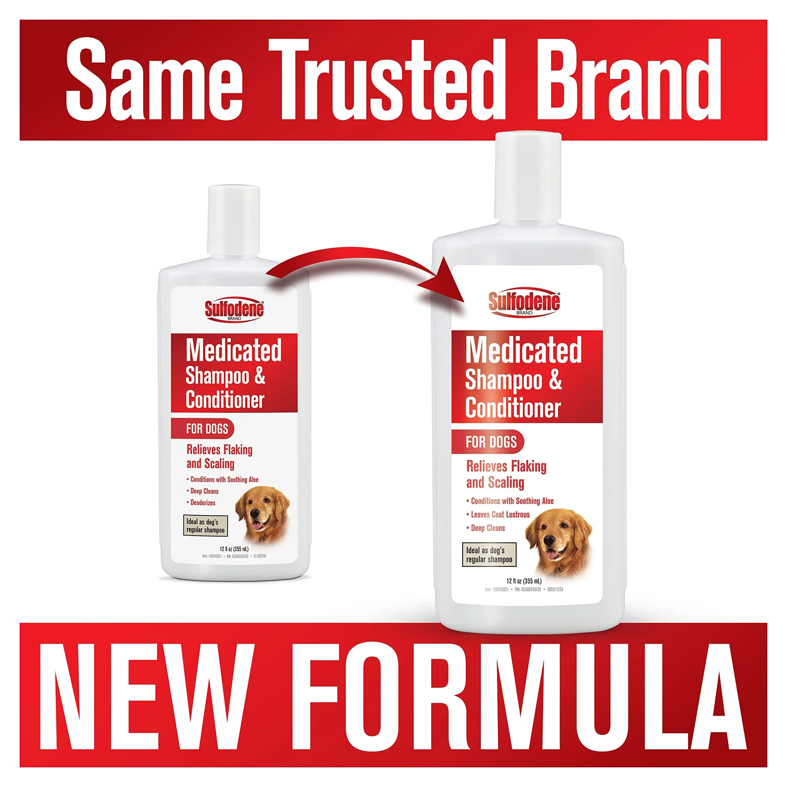 Farnam Sulfodene Medicated Dog Shampoo and Conditioner - 12 Oz