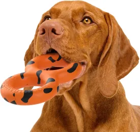 Goughnuts  Dog Toys for Aggressive Chewers | Virtually Indestructible Pull Toy for Breeds Such as Pit Bulls and German Shepherds | Heavy Duty Tug Dog Toy | Medium | Orange