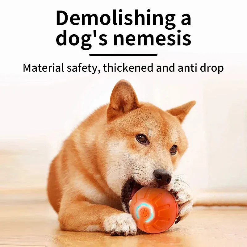 Interactive Pet Toy Ball - USB Rechargeable Automatic Bouncing Ball for Dogs and Cats
