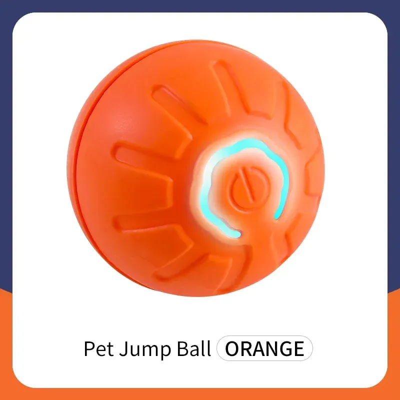 Interactive Pet Toy Ball - USB Rechargeable Automatic Bouncing Ball for Dogs and Cats