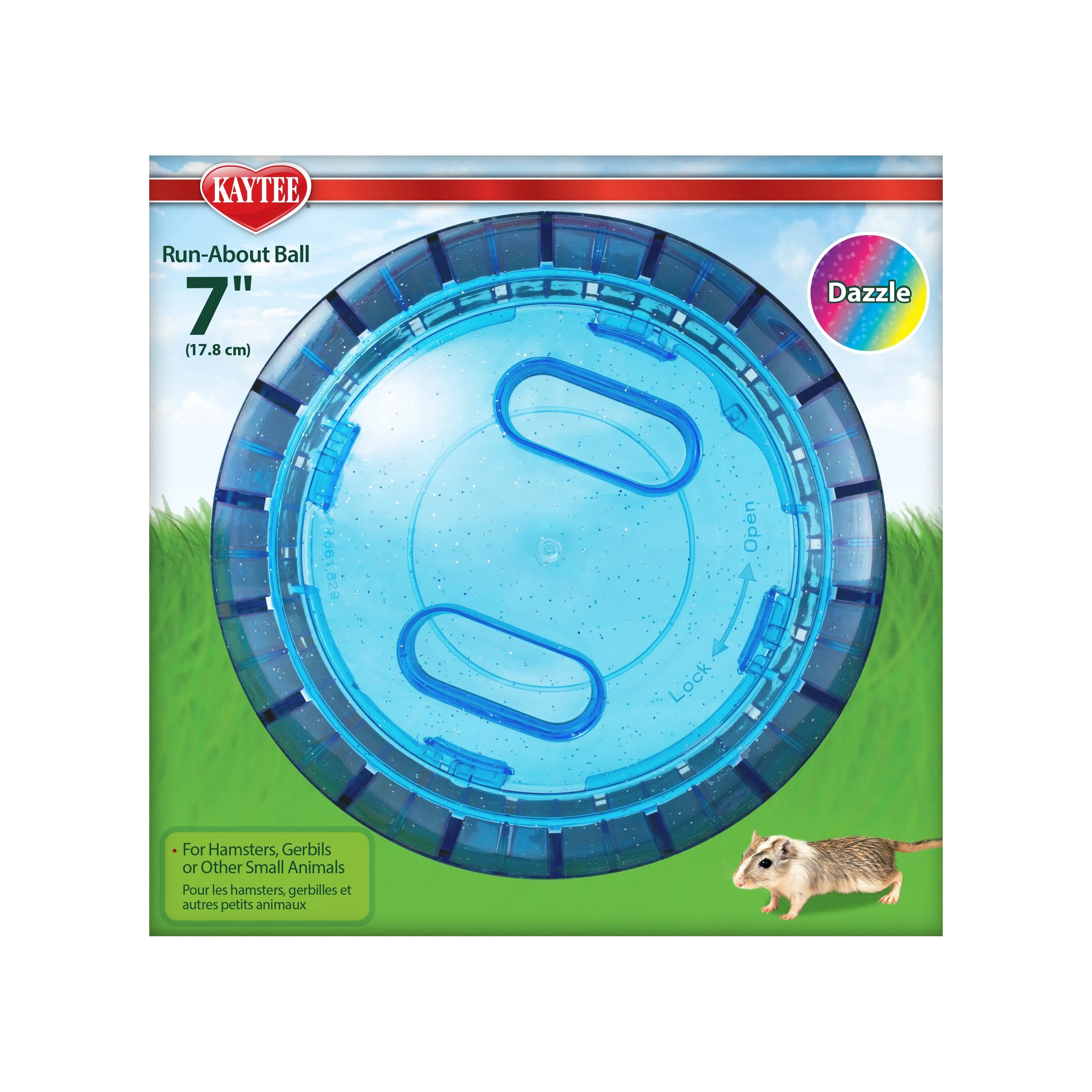 Kaytee Run-About Mini Exercise Ball Dazzle - 7 in