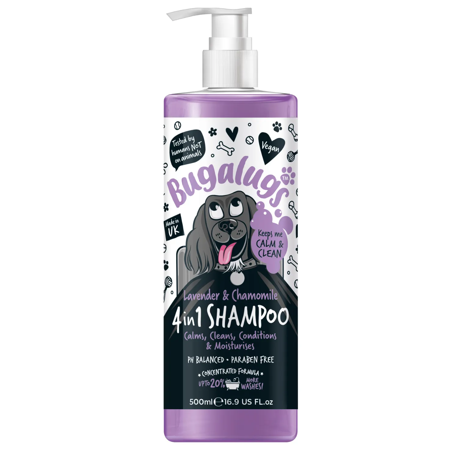 Lavender & Chamomile 4 in 1 Calming Dog Shampoo