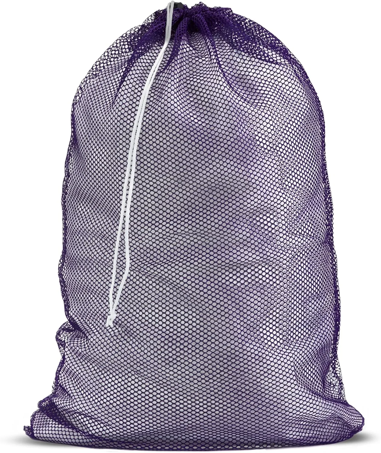 Mesh XL Laundry Bag - Large 24" x 36" - Durable, Machine Washable with Secure Drawstring Closure - Perfect for College Dorms, Laundromats, Apartments (Purple)