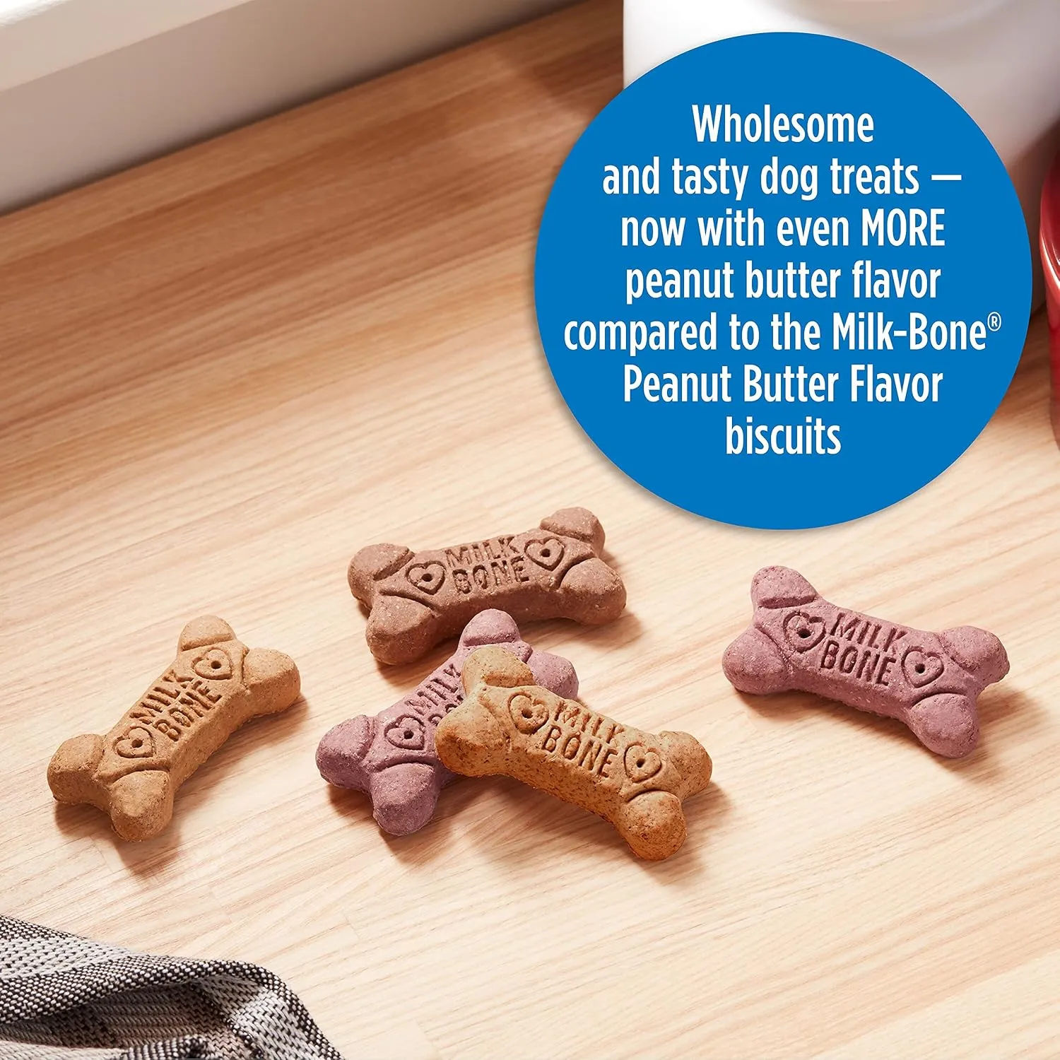 Milk-Bone Peanut Butter Flavor Naturally & Artificially Flavored Dog Biscuits - Crunchy Dog Treats - 7 Pounds (Packaging Design May Vary)