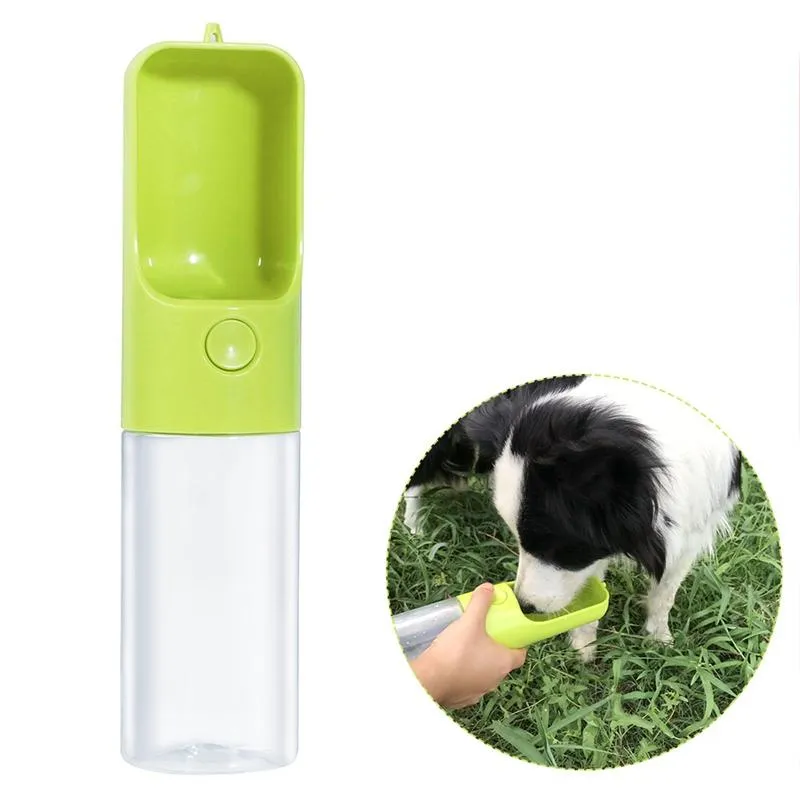 Portable Pet Water Bowl Bottle - Easy One Button Operation