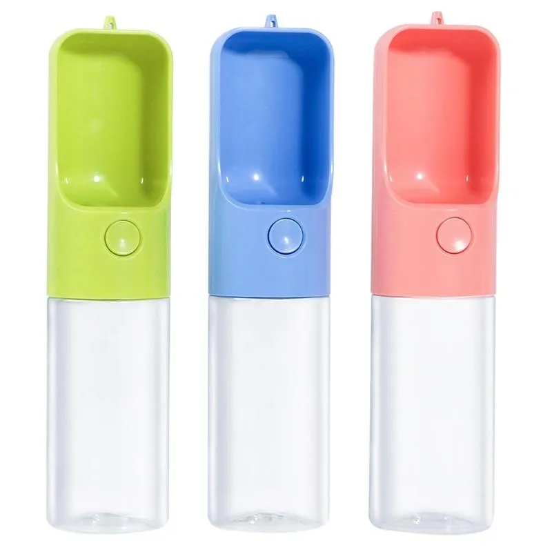 Portable Pet Water Bowl Bottle - Easy One Button Operation