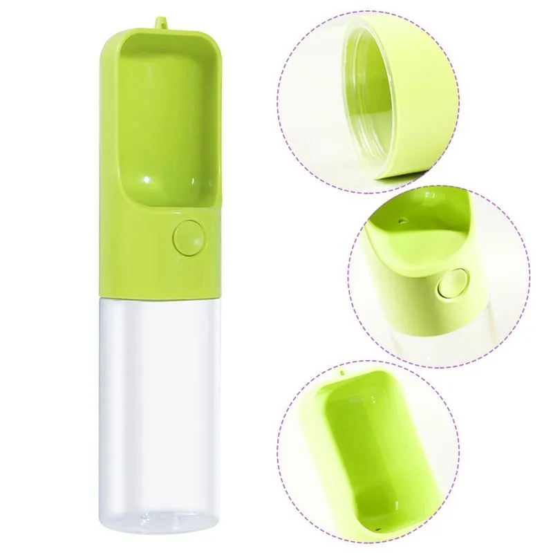 Portable Pet Water Bowl Bottle - Easy One Button Operation