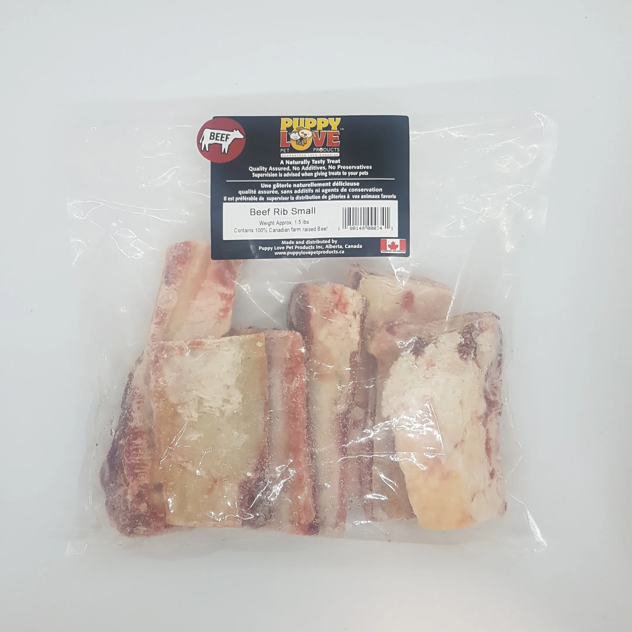 Puppy Love Raw Beef Rib Bones