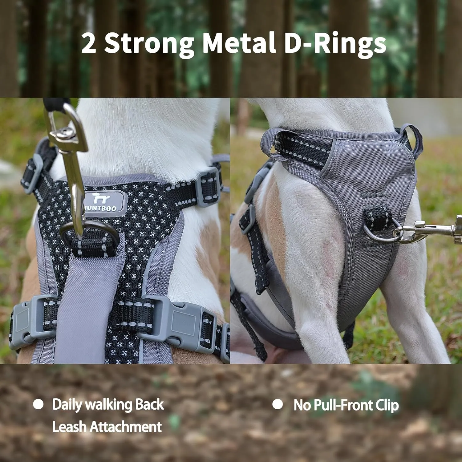 Reflective Dog Harness with Handle, Escape Proof, No Slip, Breathable, Lightweight, Adjustable Lift Harness for Small, Medium, and Large Dogs Walking, Training, and Running Gear(Black,XS)