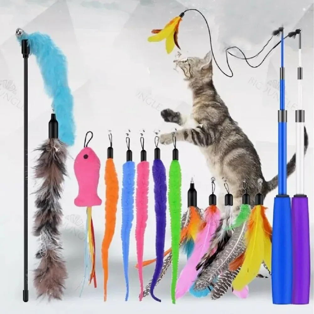 Retractable Cat Wand Toys