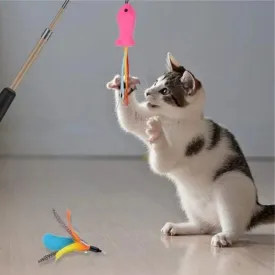 Retractable Cat Wand Toys