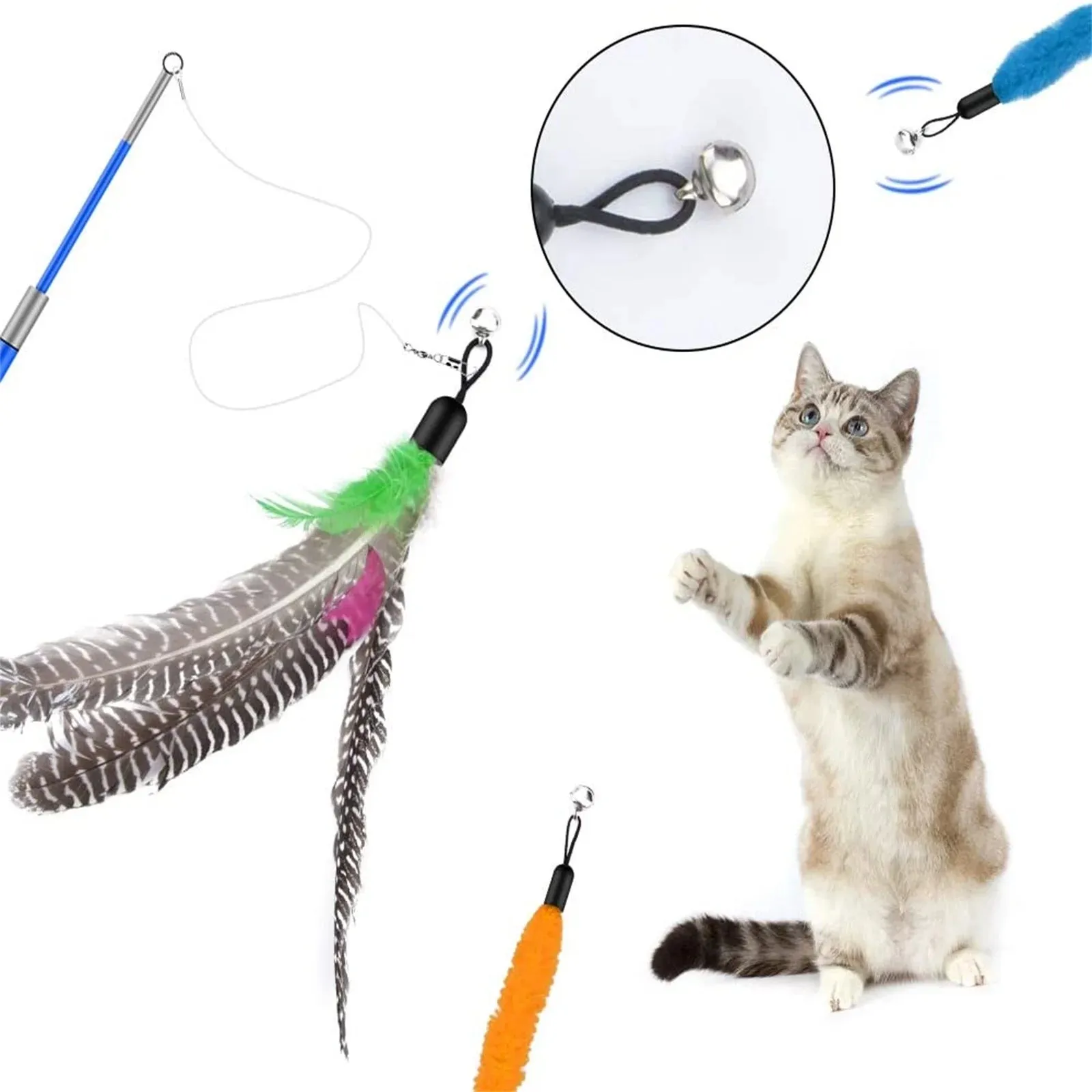 Retractable Cat Wand Toys