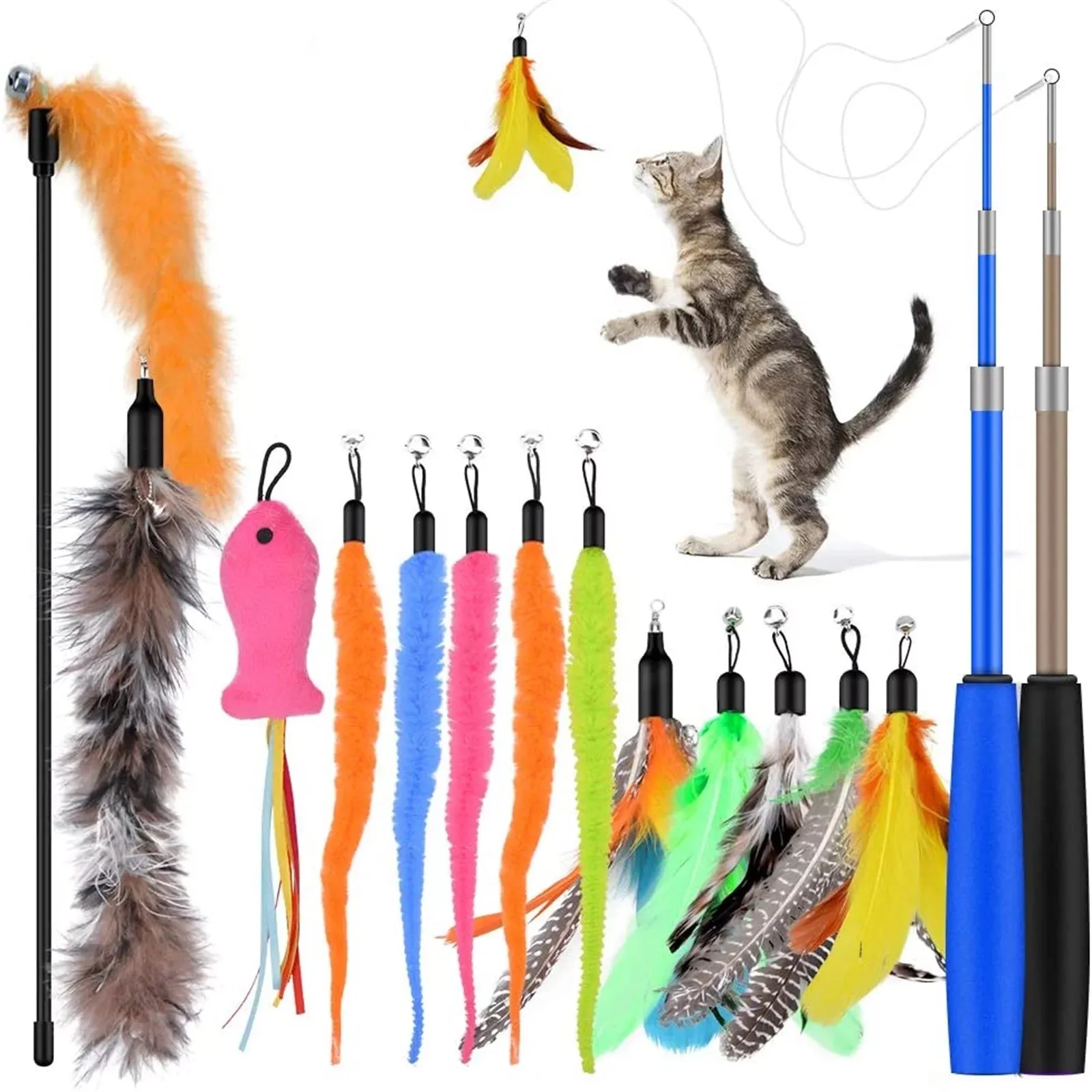 Retractable Cat Wand Toys