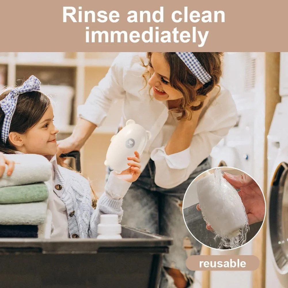 Reusable Lint Rollers for Pet Hair, Washable Sticky Roller for Clothes, Portable Home Travel Lint Roller, Super Sticky Lint Roller Ball for Plush Hair, Washable lint Roller,Dust, Clothes (White)