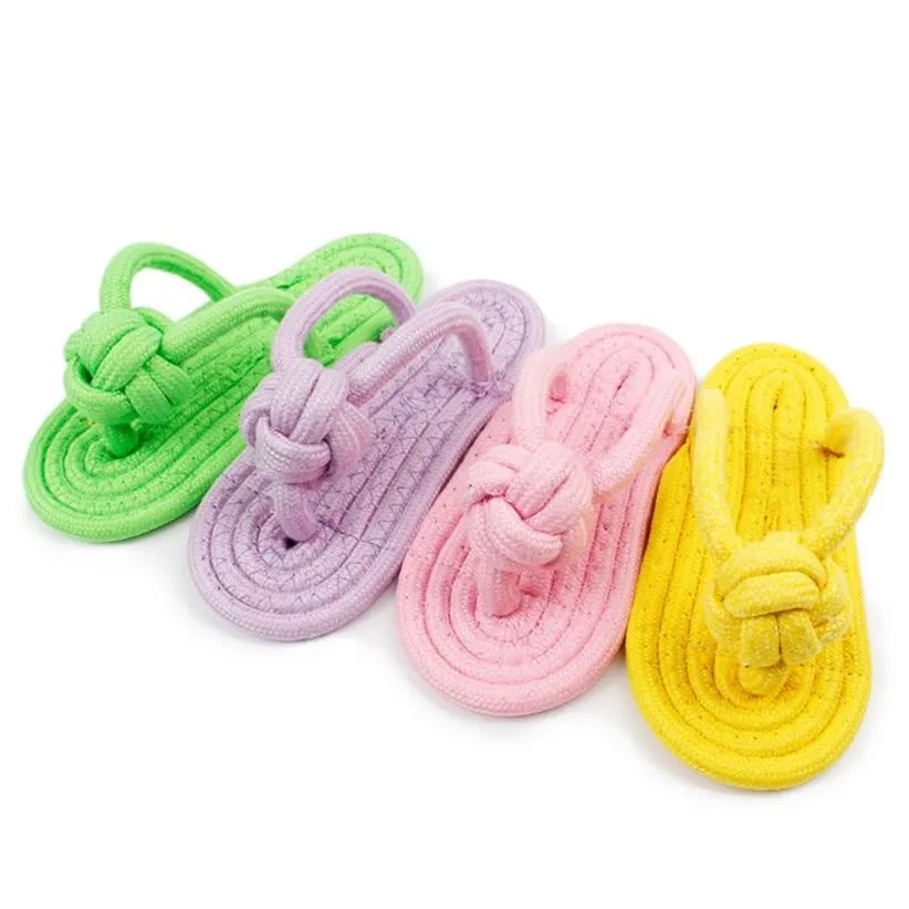 Rope Dog Toy Slipper - Not An Actual Slipper - 100% rope