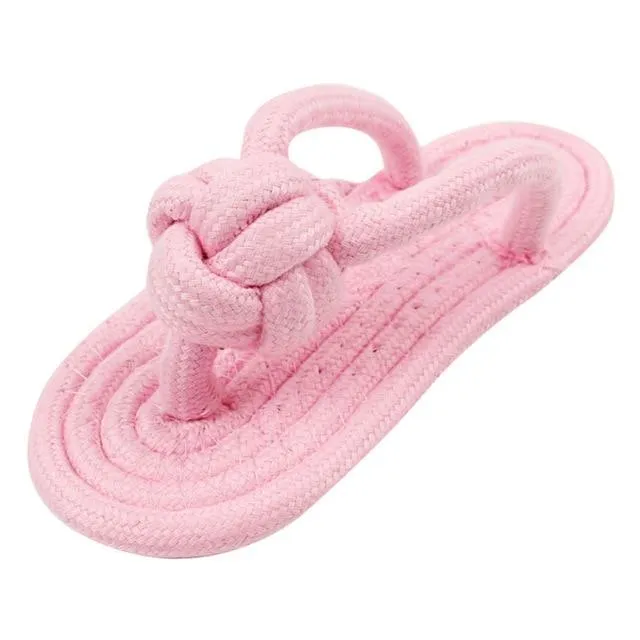 Rope Dog Toy Slipper - Not An Actual Slipper - 100% rope