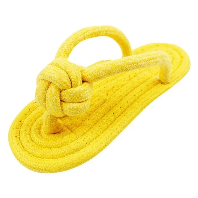 Rope Dog Toy Slipper - Not An Actual Slipper - 100% rope