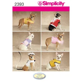 Simplicity Pattern 2393 Dog Clothes