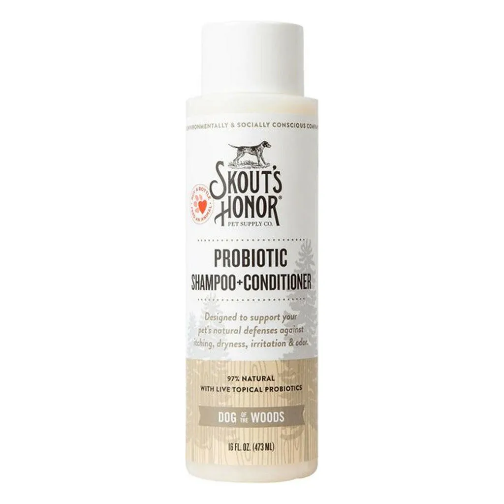 Skout's Honor Probiotic Shampoo & Conditioner for Dogs, Dog of the Woods (16 oz)