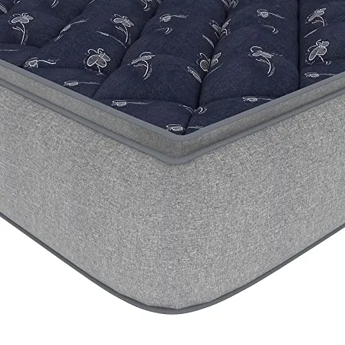 SLEEPSPA BY COIRFIT Euphoria Normal Top 10 Inch Queen Size Bonnell Spring Mattress with 6 year Warranty | Orthopedic Pro - Doctor Recommended | Pressure Relieving | PU Foam for Support (Blue,75X60X10)