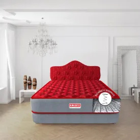SLEEPSPA by COIRFIT Euphoria Normal Top 8' Inch Queen Size Bonell Spring Mattress with 6 Year Warranty | Orthopedic Pro - Doctor Recommended | PU Foam for Better Support & Comfort (75X70X8, RED)