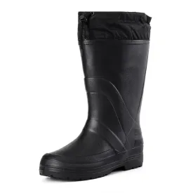 SooFeet Men Orthopedic Rain Boots Waterproof Warm Snow Drawstring