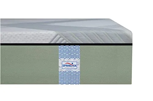Springtek Supernova Hybrid Natural Latex Mattress | 30 Nights Trial | 6 Inches 4 Layer Orthopedic Bed with Back/Spine Support | Hard Cool Memory & HD Foam | Queen Size Mattress | 75x60 Inch
