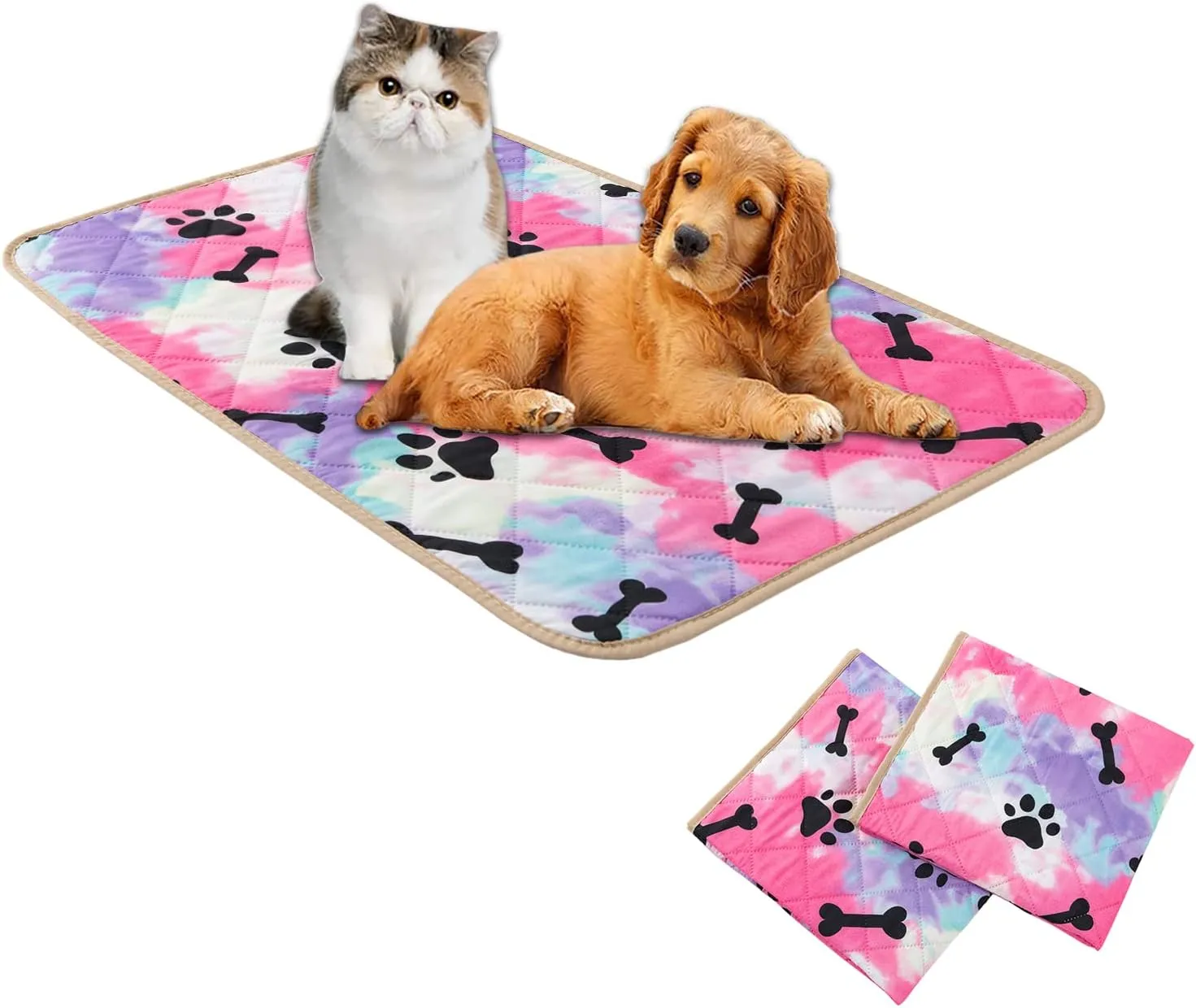 SPXTEX Dog Crate Pads Dog Pee Pads Rugs Washable Dog Pads, Non Slip Puppy Pee Pads for Small Dogs, Waterproof Pet Pad Rug, Dog Whelping Training Pads for Dogs, 1 Piece, 30"x40" Red