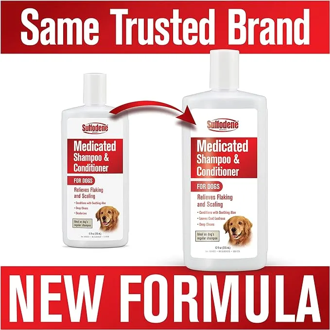 Sulfodene Medicated Shampoo & Conditioner for Dogs