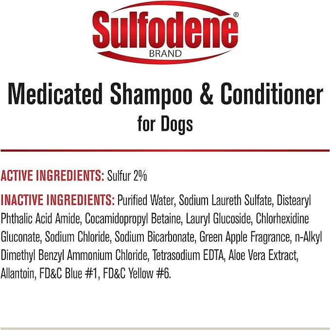 Sulfodene Medicated Shampoo & Conditioner for Dogs