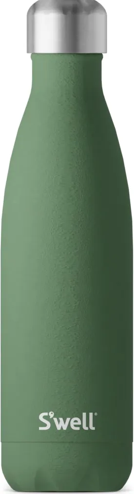 S'well Stainless Steel Water Bottle, 17oz, Green Jasper, Triple Layered Vacuum Insulated Containers Keeps Drinks Cold for 36 Hours and Hot for 18, BPA Free, Perfect for On the Go