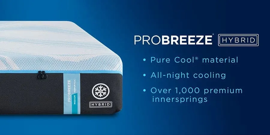Tempur-Pedic TEMPUR-ProBreeze® Medium Hybrid 12" Mattress