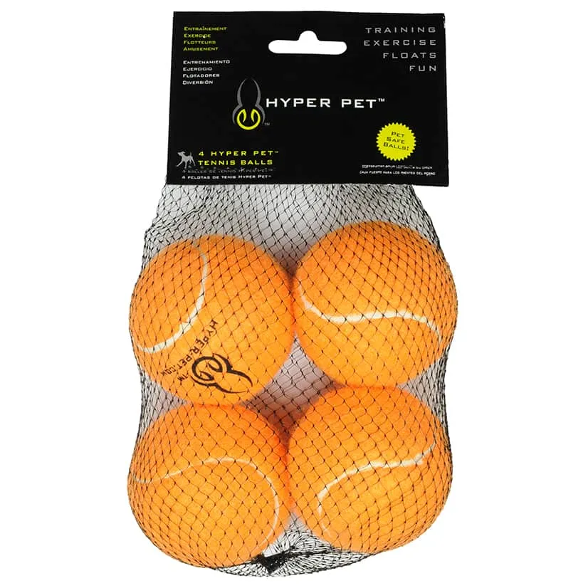 Tennis Balls For Dogs, 4 Pack, Orange