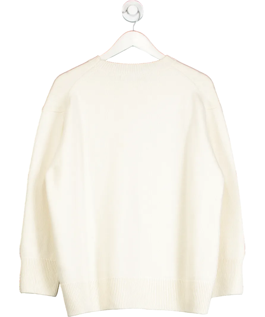 Weekend and Beyond Cream Weekend Italian Wool, Cashmere And Viscose Sweater (milk) UK XS/S
